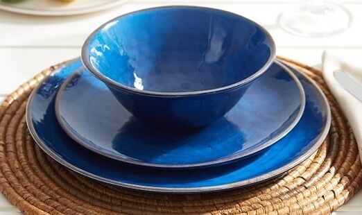 slimming blue dishes