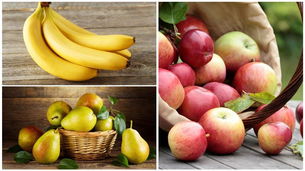 Good results for gout - bananas, pears and apples