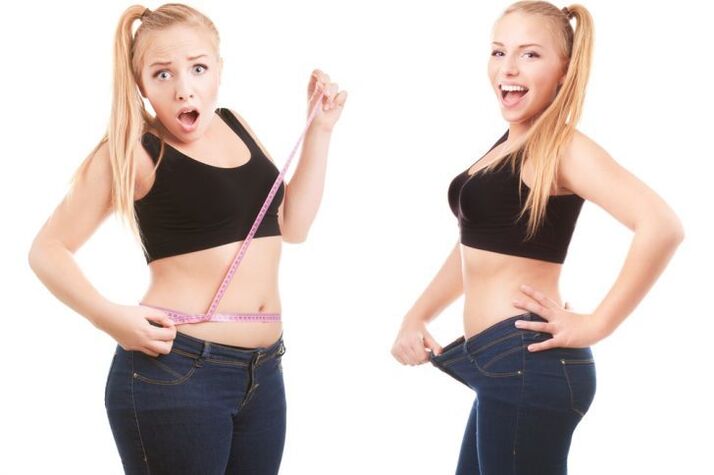 A girl full and lost weights