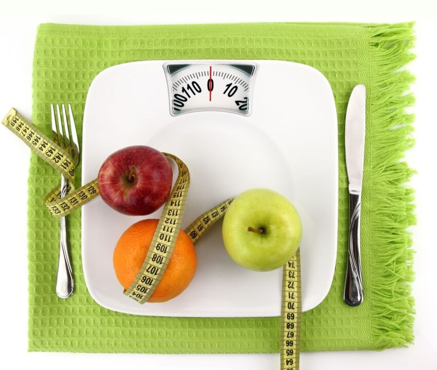 Fruit on the scales