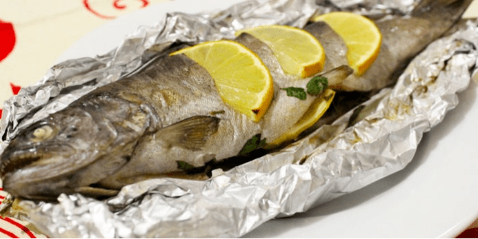 Trout in the oven